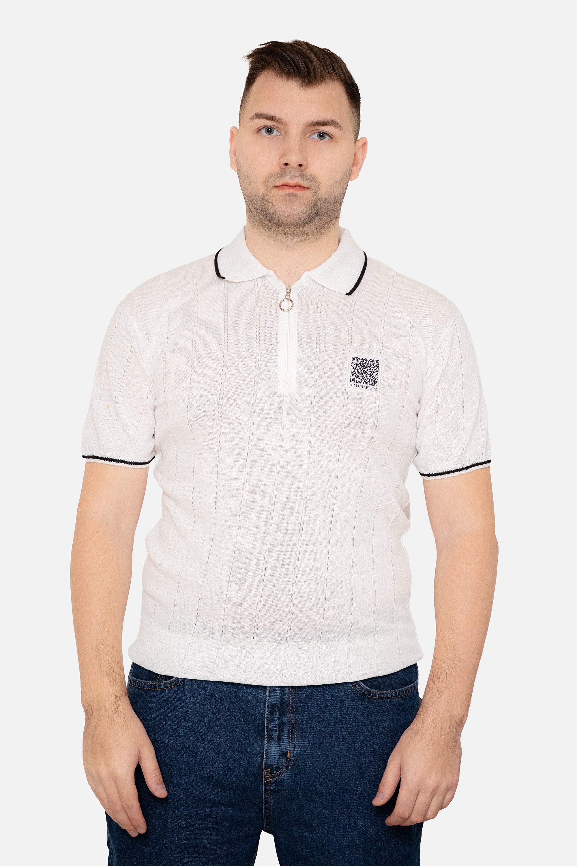 Seba Zip T-Shirt White  - Chapter One